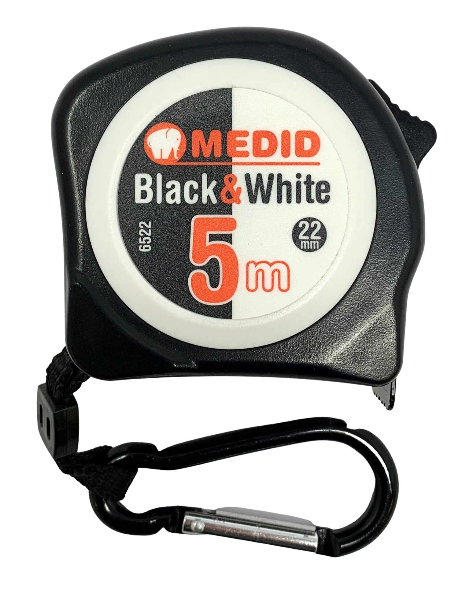 Flexómetro MEDID Black &amp; White 5 m x 22 mm- ref.6522