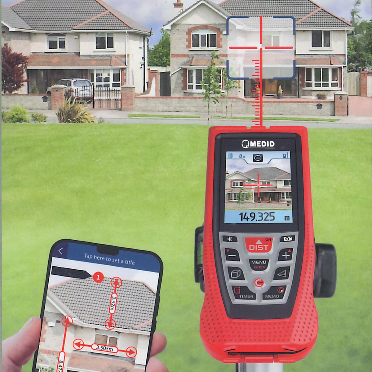 Distanciometro con cámara 100 m MEDID