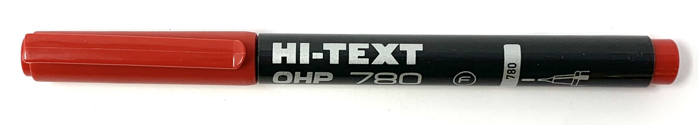 Rotulador tinta indeleble de secado rápido de color rojo punta de 1 mm - ref.722