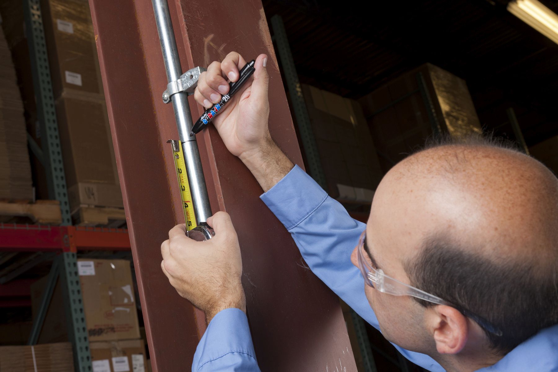 Rotulador permanente retráctil de color rojo - ref.783