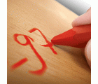 Tiza profesional base óleo de color rojo - ref 7971