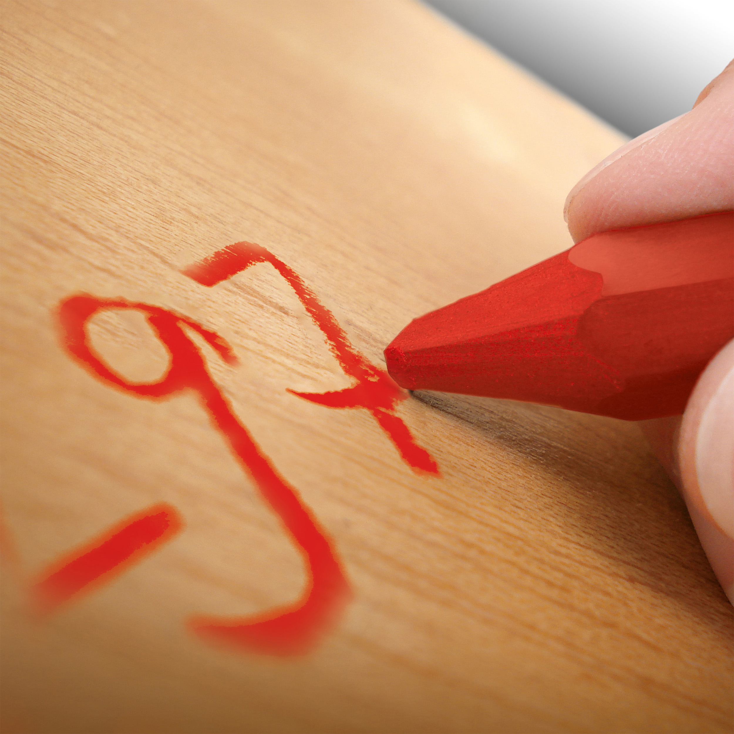 Tiza profesional base óleo de color rojo - ref 7971