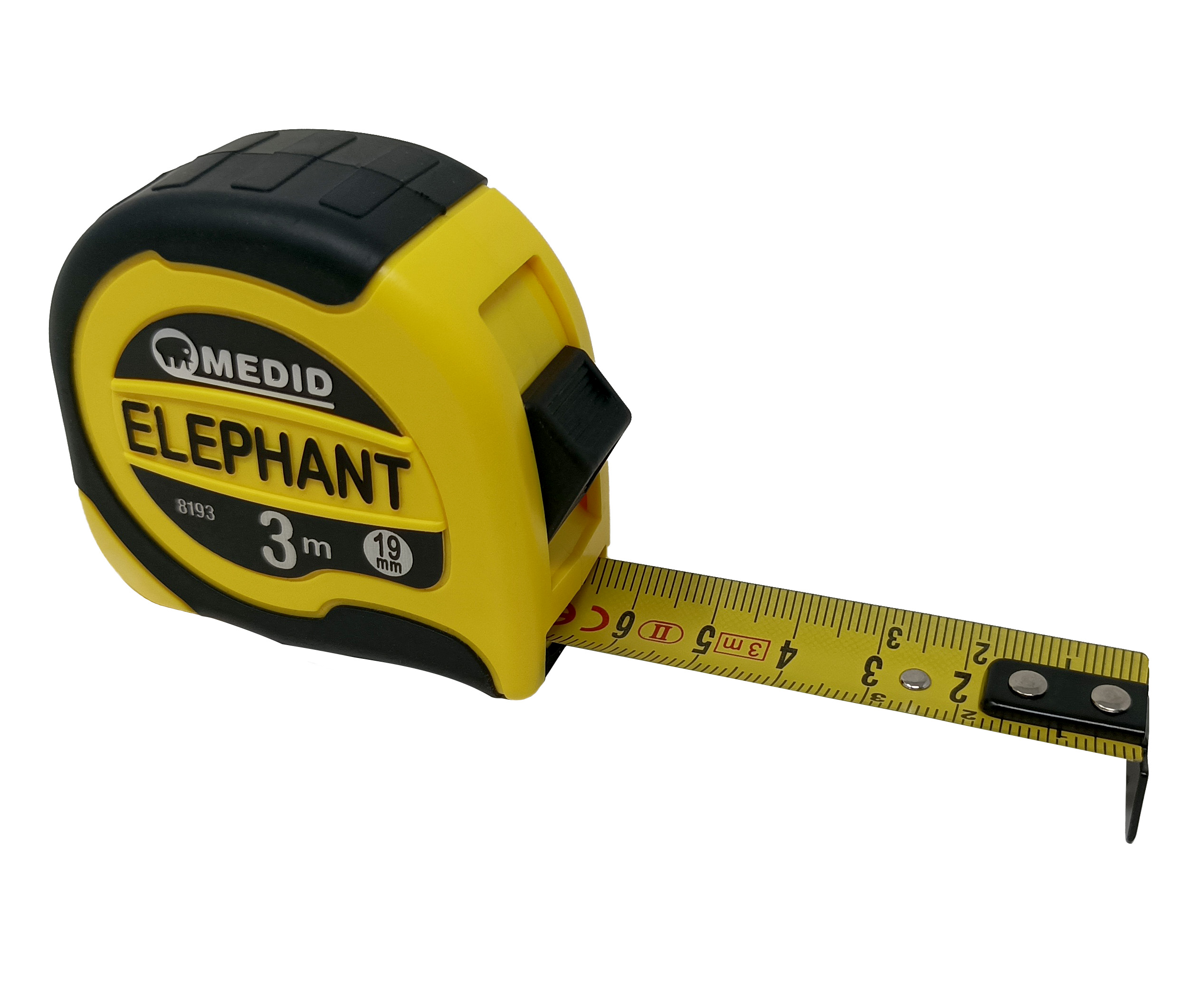 Medid  Metro de medir / Flexometro Bimaterial Elephant Largo 3 metros