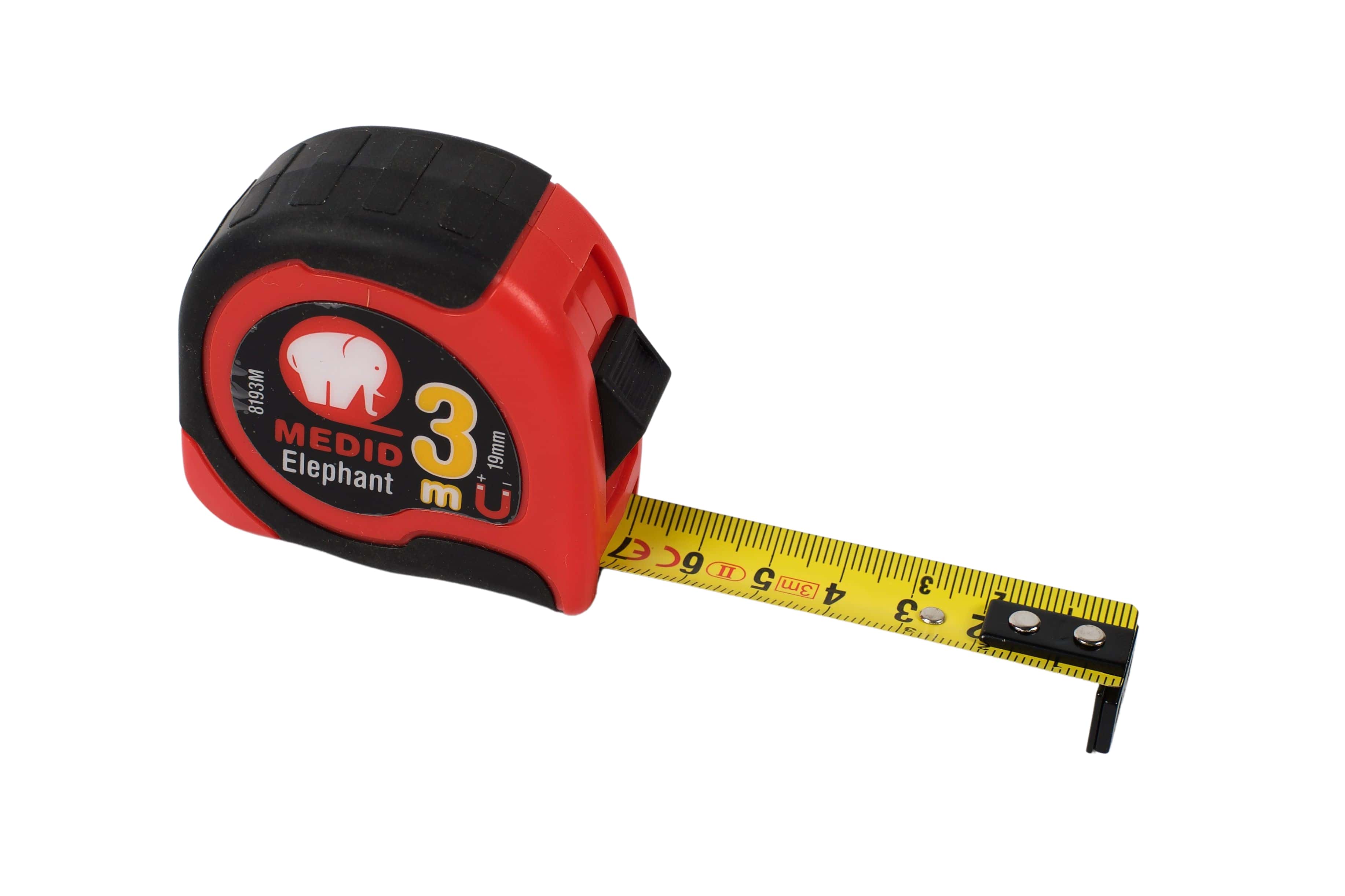 Flexómetro MEDID ELEPHANT magnético 3 m x 19 mm Ref 8193M