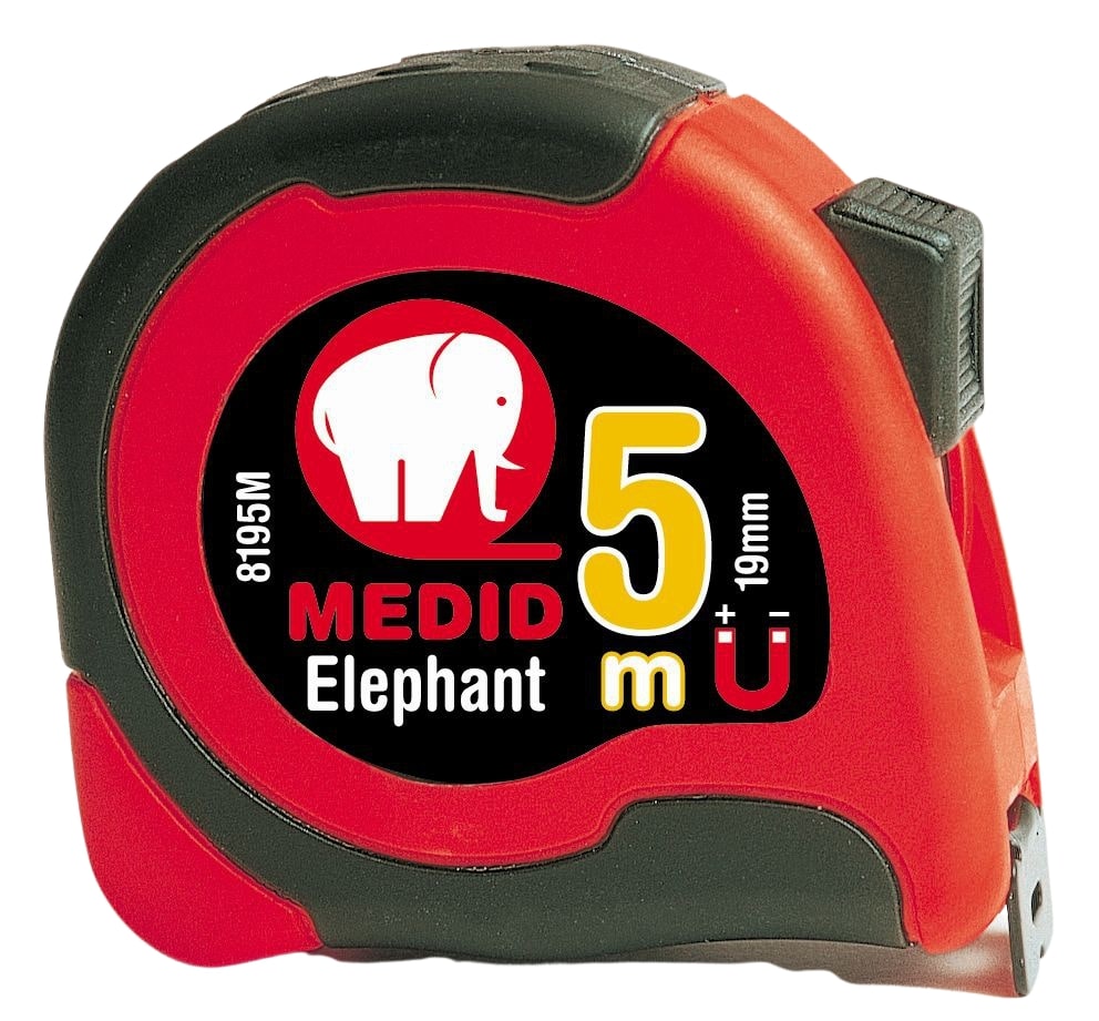 Flexómetro MEDID ELEPHANT magnético 5 m x 19 mm Ref 8195M