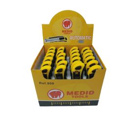 Cutter ABS + elastollan recarga automática 18 mm 8 cuchillas