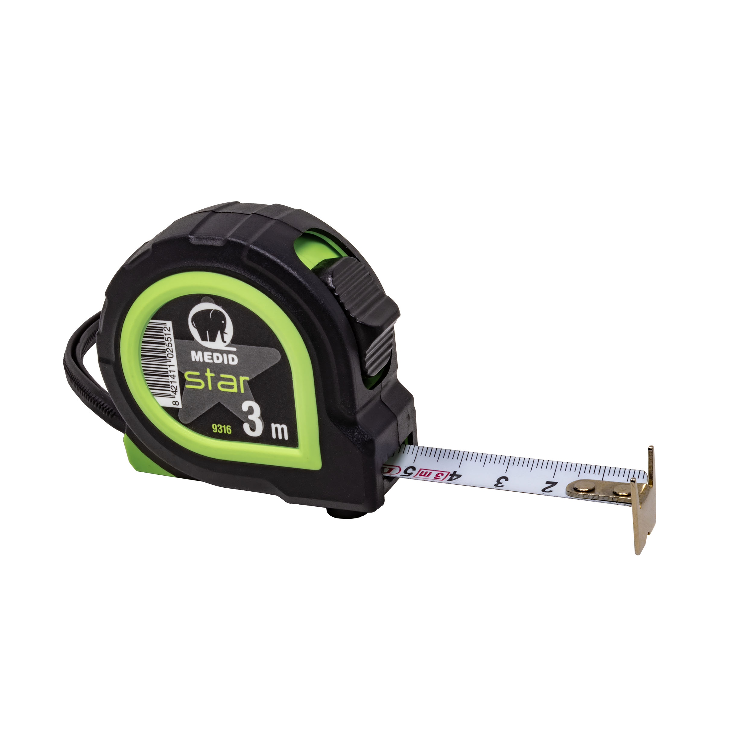 Flexómetro MEDID Star 3 m x 16 mm Ref.: 9316