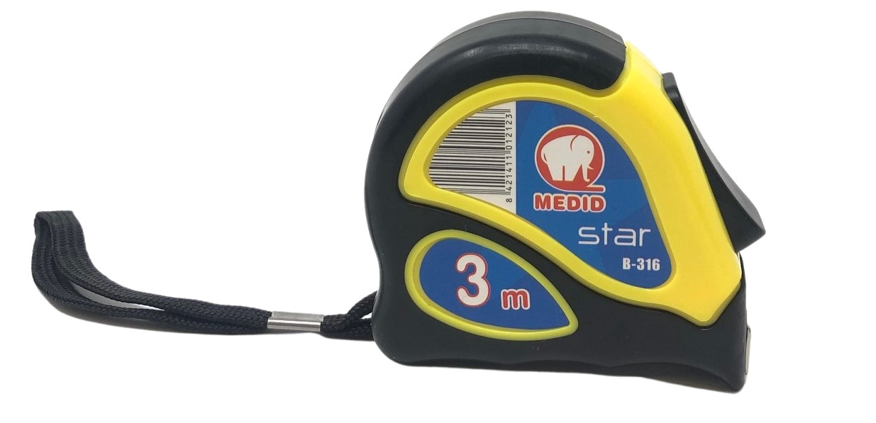 Flexómetro bimaterial 3 m x 16 mm - ref.B316