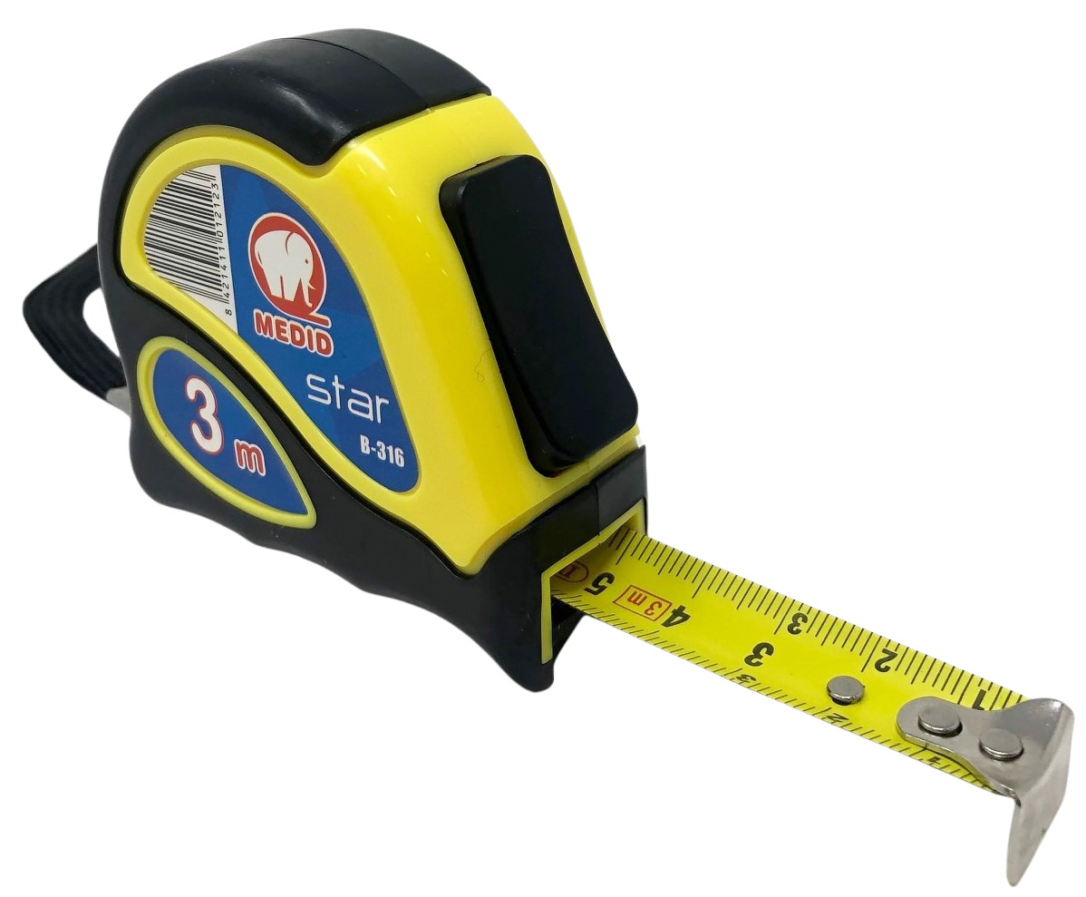 Flexómetro bimaterial 3 m x 16 mm - ref.B316