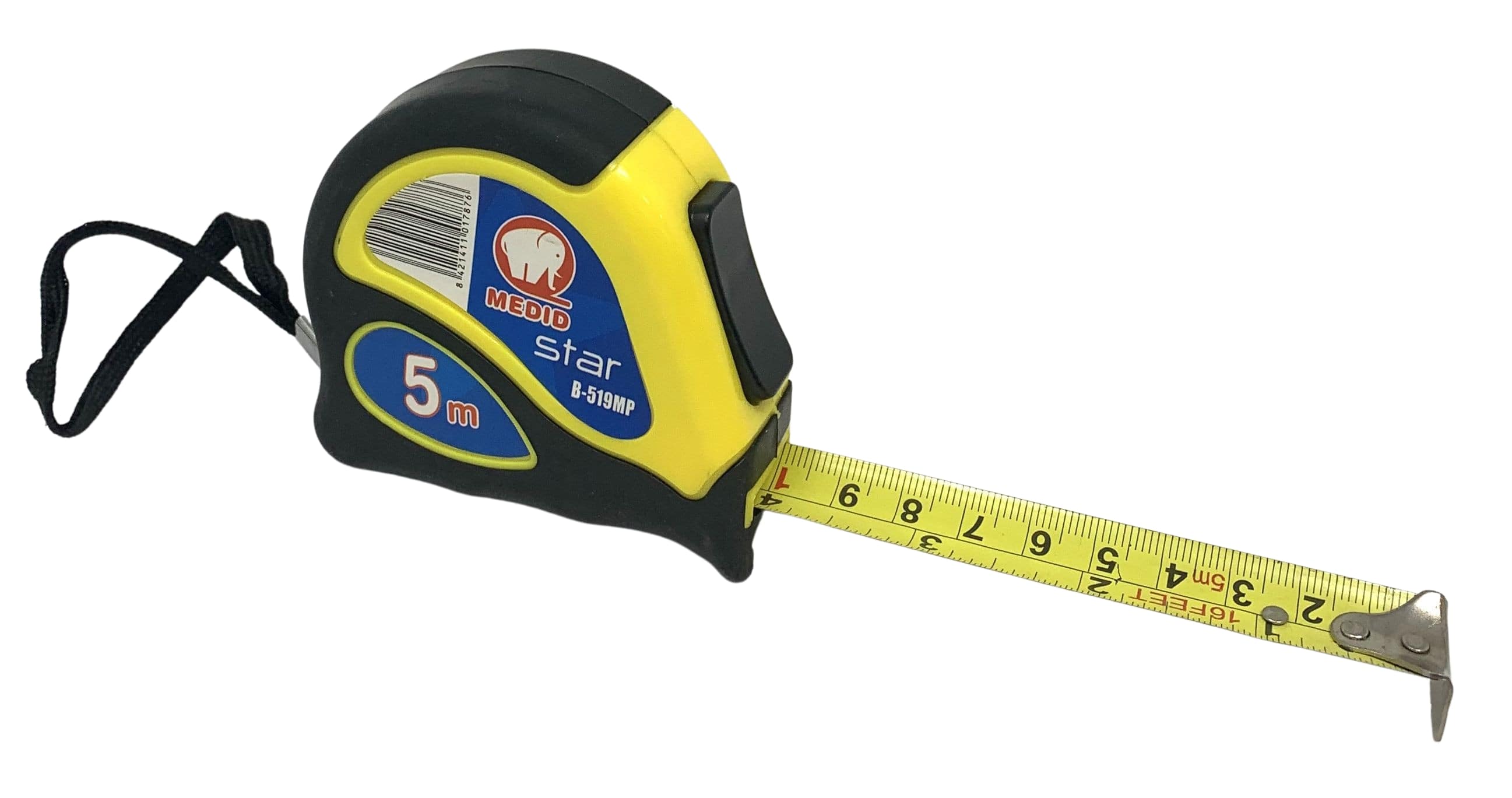 Flexómetro bimaterial 5 m x 19 mm mm + pulgadas - ref.B519MP