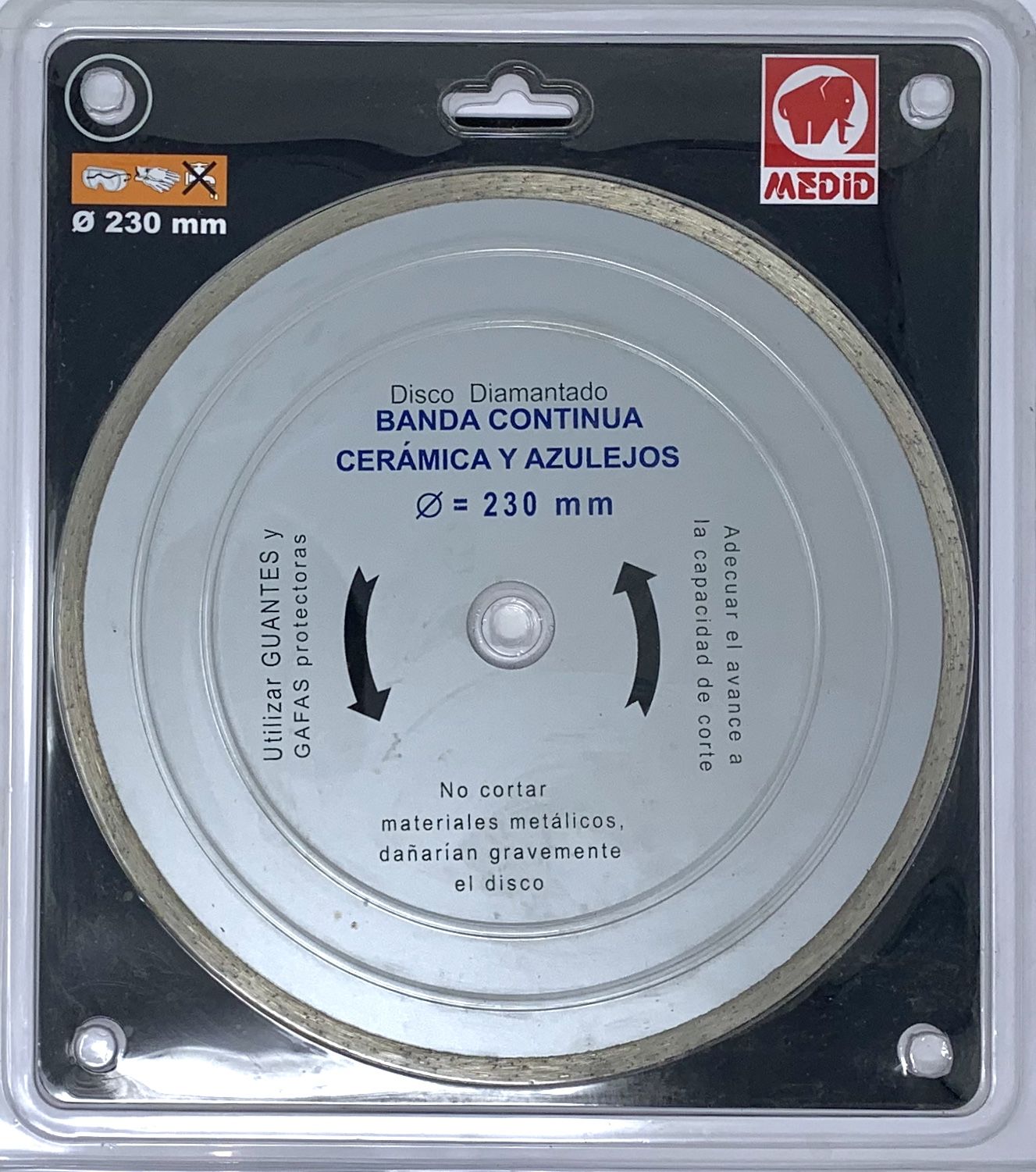 Disco banda continua para cerámica diámetro 230 mm