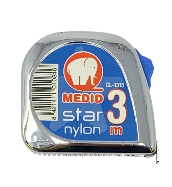Flexómetro estuche ABS cromado 3 m x 13 mm - ref.CL1313