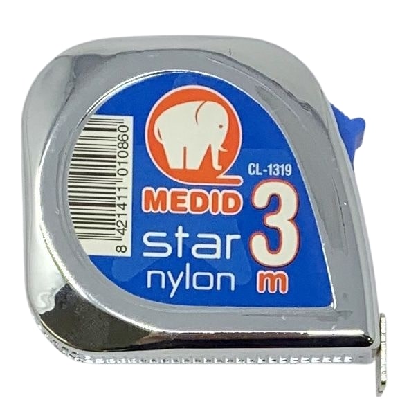 Flexómetro estuche ABS cromado 3 m x 19 mm - ref.CL1319