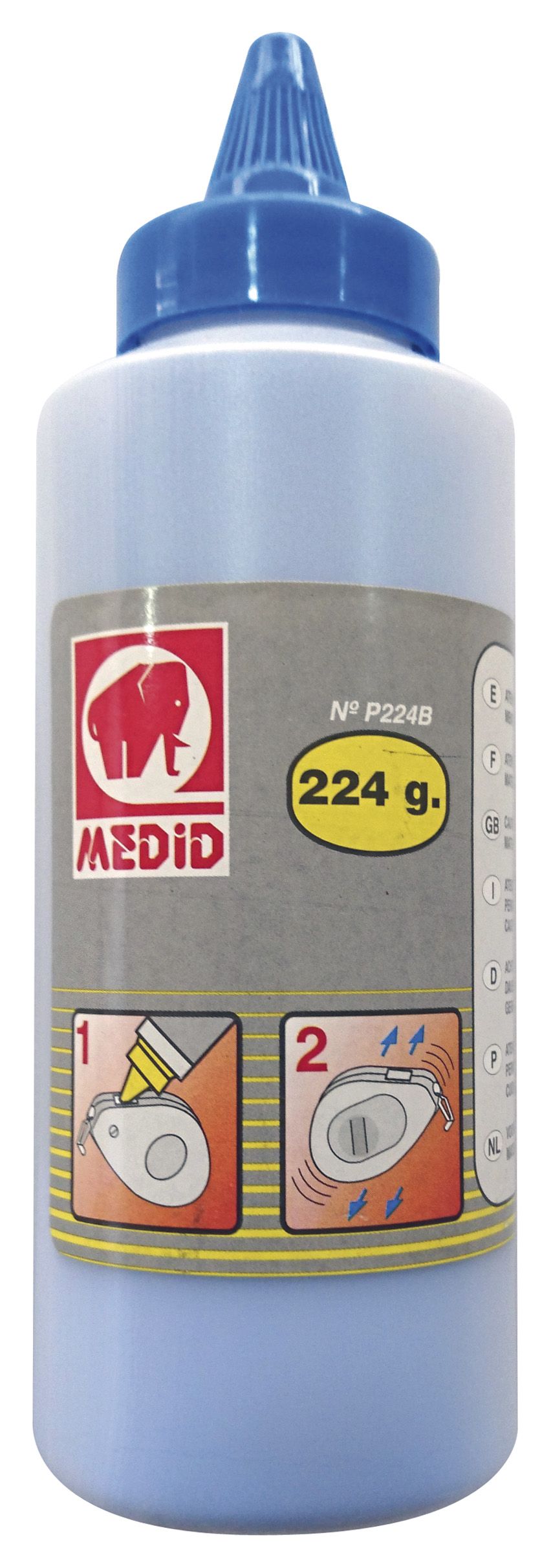 Polvo colorante para trazadoras 224 gr de color azul