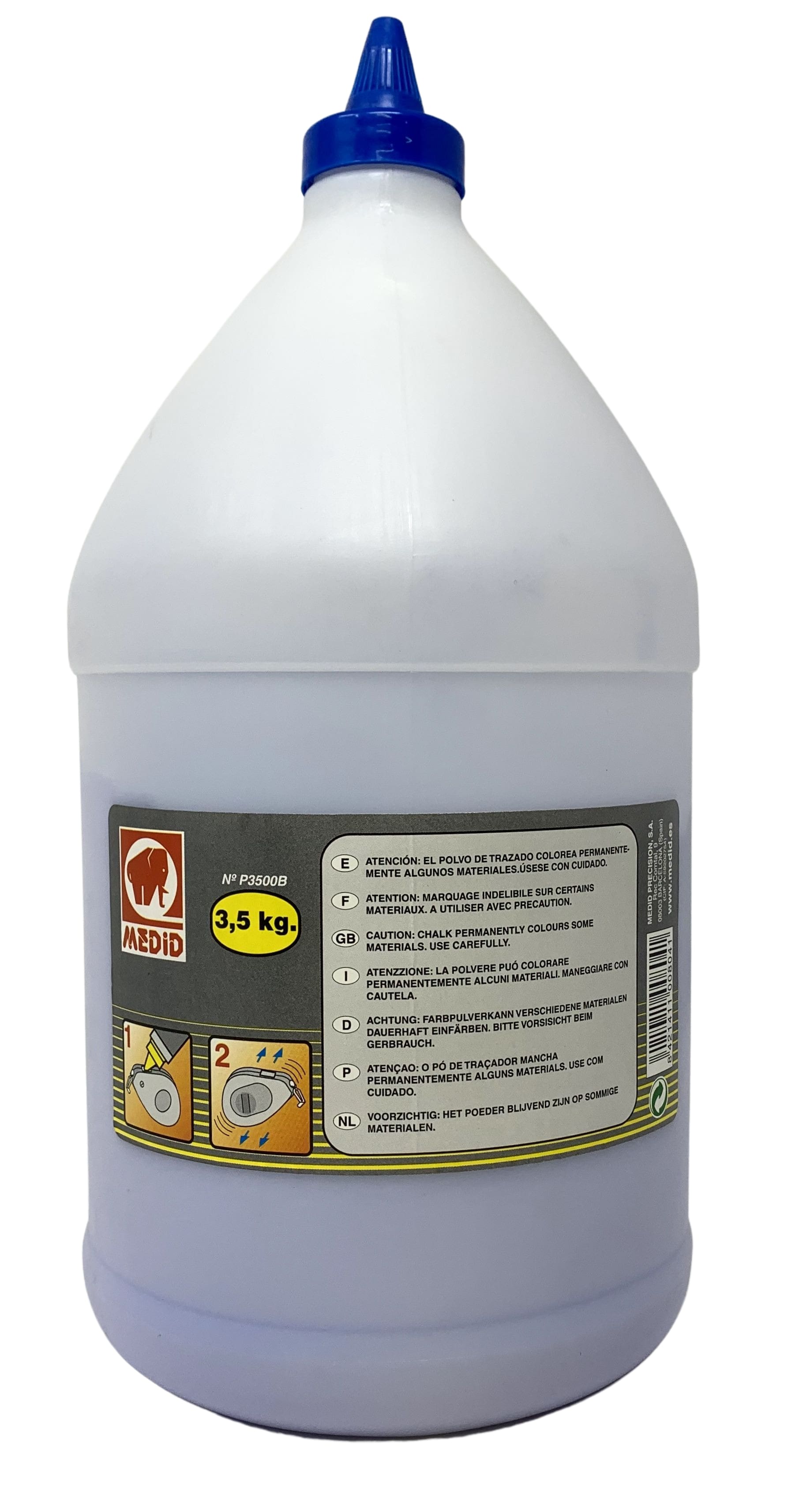 Polvo colorante para trazadoras 3500 gr de color azul