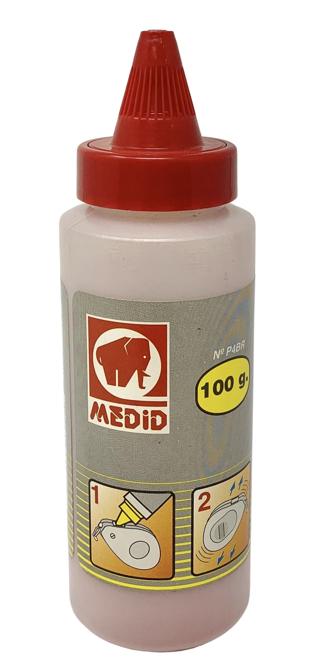 Polvo colorante para trazadoras 115 gr de color rojo