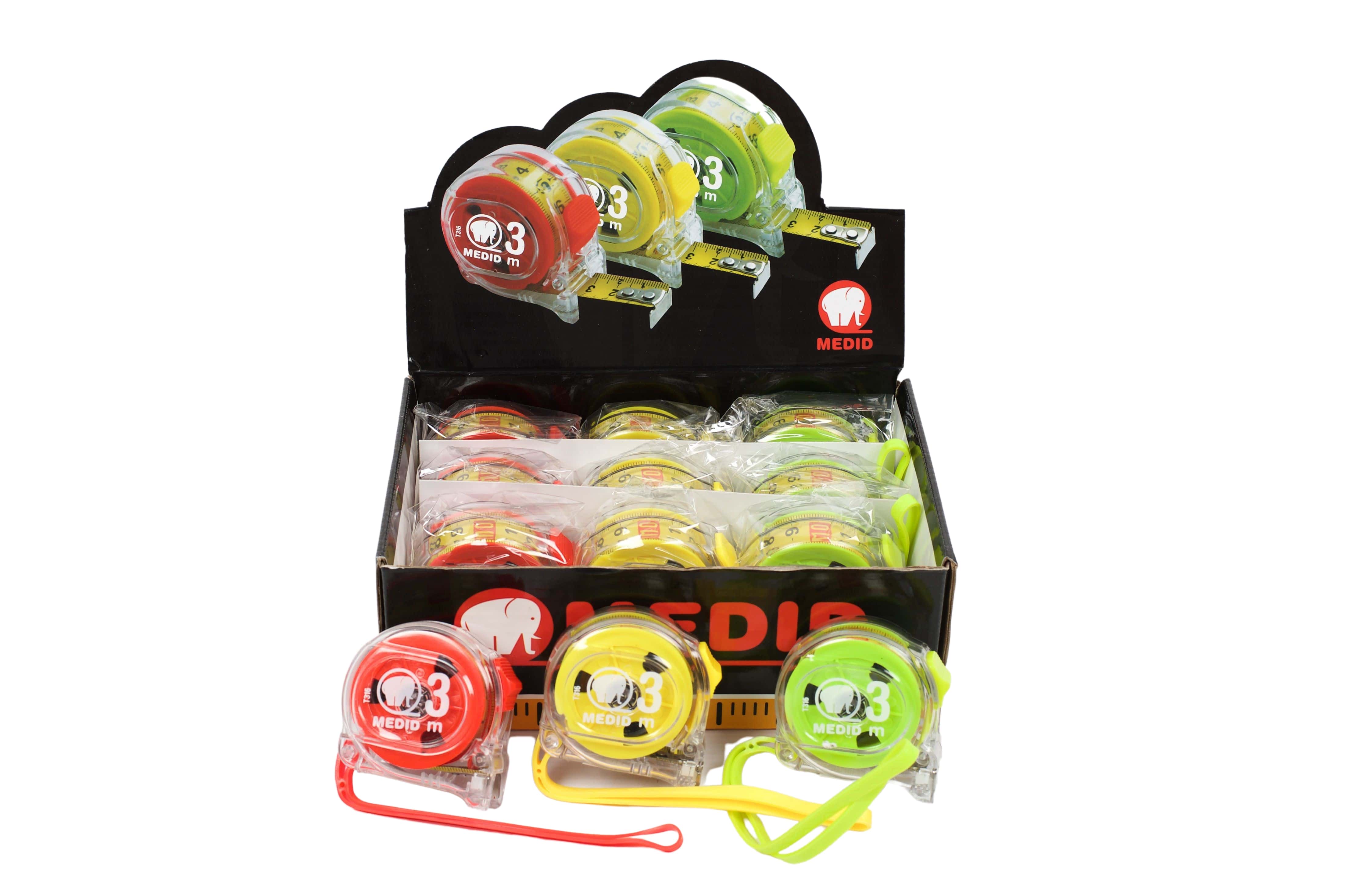 Flexómetro TRANSPARENTE 3M (3 m x 16 mm) - ref.T316