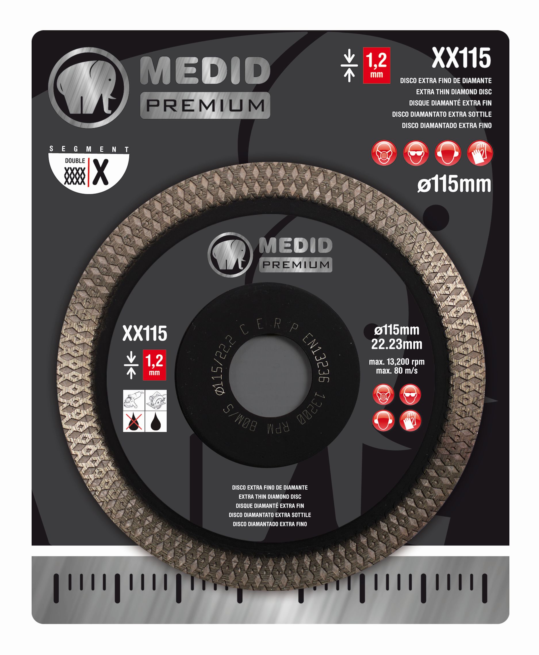 Disco diamante PREMIUM 115 mm a doble XX