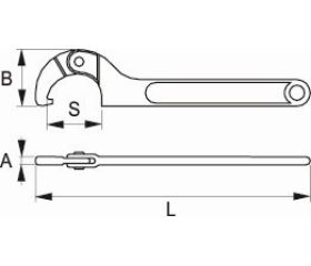 Llaves de gancho articuladas | 29-3550-2/29-80120-2