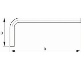 Llave tipo allen niquelada, mm | 040001-040221