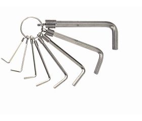 Llave tipo allen niquelada con anilla, mm | 041121