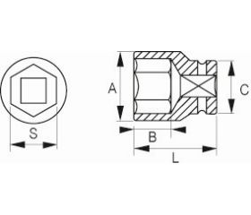 Vasos hexagonales de 1/4