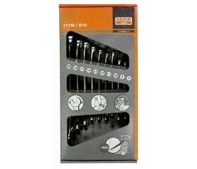 Caja de cartón del juego de llaves planas combinadas métricas | 111M/