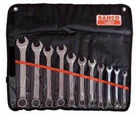 Juego de llaves planas combinadas imperiales (11 piezas / colgador de plástico negro) | 111Z/11T