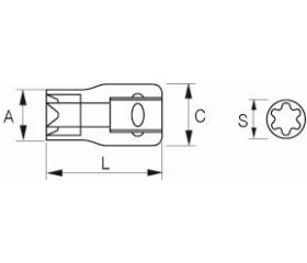 Vasos Torx® de 1/2 | 126-10-1/126-24-1