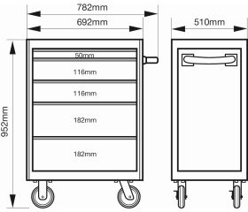 Carros HUB del almacenamiento E72 de 26