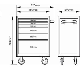 Carros HUB del almacenamiento E77 Premium de 26