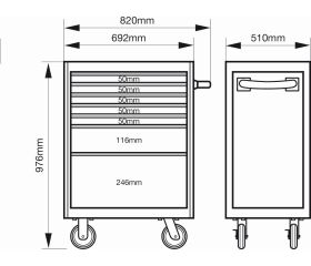 Carros HUB del almacenamiento E77 Premium de 26