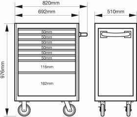 Carros HUB del almacenamiento E77 Premium de 26
