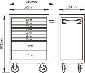 Carros HUB del almacenamiento E77 Premium de 26