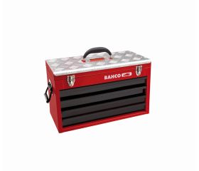 Heavy Duty Metallic Tool Box with Drawers, Cart & Tool Inlays