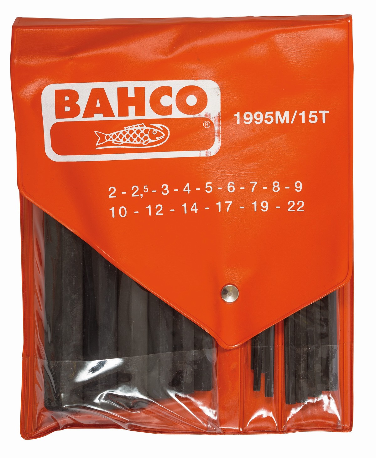 Juego de llaves hexagonales tipo allen y métricas con acabado fosfatado (15 Piezas) | 1995M/15T