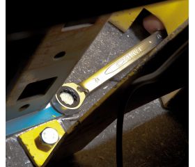 Llaves combinadas de carraca métricas con acabado cromado | 1RM