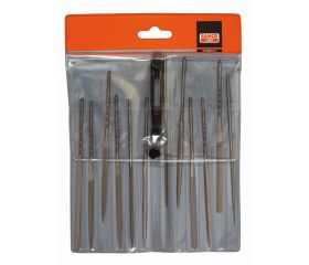 Juego de limas de aguja, corte suave, sin mango, 140 mm: 12 unidades | 2-472-14-2-0