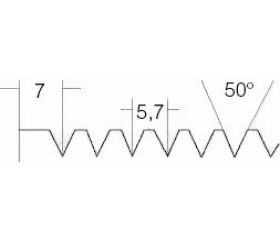 Llanas con hoja de acero al carbono con dientes dentados triangulares y mango de madera | 209