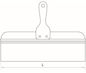 Espátulas de emplastecer con hoja de acero inoxidable reforzado y mango de madera | 2193