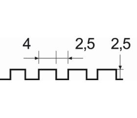 Espátulas de encolar con dientes cuadrados | 2213