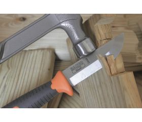 Cuchillos formones de industria pesada con hoja curvada y mango de goma | 2449