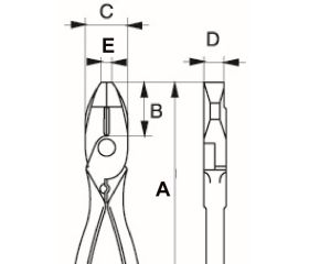 Alicates universales para gran palanca con mangos recubiertos de PVC | 2688D