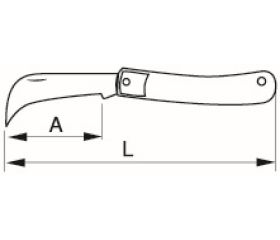Navajas plegables para electricistas con hojas dobles de 75/85 mm | 2820EF4