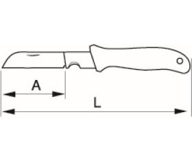 Navajas para electricistas con hojas dentadas de 70 mm | 2820EK