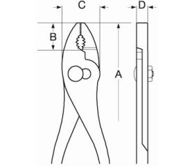 Alicates de dos posiciones con anillo de seguridad | TAH2970G