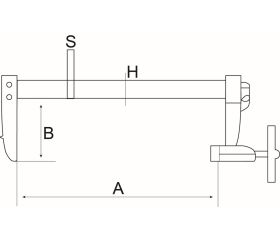 Mordazas en F con mango en T, 150 mm | 3068