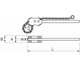 Llave de cadena para tubo | 307