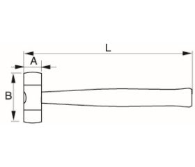 Mazas de boca de nailon con cable de acero | TAH3625PW