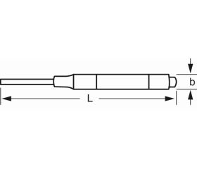 Botadores cilíndricos con manguito guía estriado | 3659